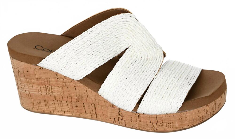 NEW CORKYS FOOTWEAR women's golden hour sandal in ivory